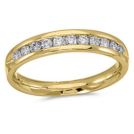 14K Yellow Gold Diamond Diamond Band Ring