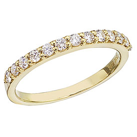 14K Yellow Gold Diamond Diamond Band Ring