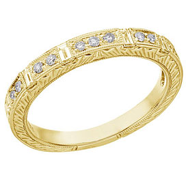 14K White Gold Bridal Princess Diamond Ring Band