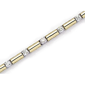 14K Yellow Gold Diamond Bracelet