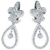 14K White Gold Diamond Dashing Diamonds Earrings