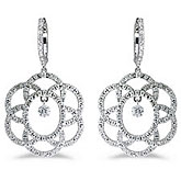 14K White Gold .85 ct Dashing Diamonds Earrings