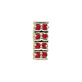 14 Karat Gold Ruby Slide
