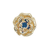 14 Karat Gold Sapphire Slide