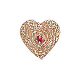 14 Karat Gold Ruby Slide