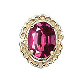 14 Karat Gold Rhodolite Garnet Slide