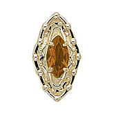 14 Karat Gold Citrine Slide