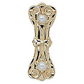 14 Karat Gold Pearl Slide