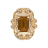 14 Karat Gold Citrine Slide