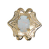 14 Karat Gold Opal Slide