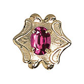 14 Karat Gold Rhodolite Garnet Slide
