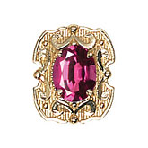 14 Karat Gold Rhodolite Garnet Slide