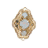 14 Karat Gold Opal Slide