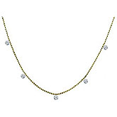 14K Yellow Gold Diamond Dashing Diamonds Pendant