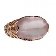 Rose Gold Rose Quartz Ring