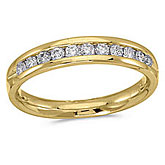 14K Yellow Gold Diamond Diamond Band Ring