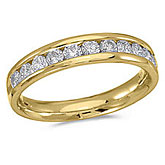 14K Yellow Gold Diamond Diamond Band Ring