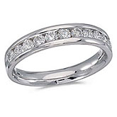 14K White Gold Diamond Diamond Band Ring