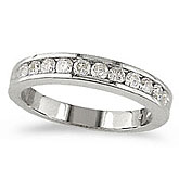 14K White Gold Diamond Diamond Band Ring