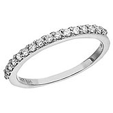14K White Gold Diamond Diamond Band Ring
