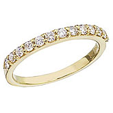 14K Yellow Gold Diamond Diamond Band Ring