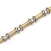 14K Yellow Gold Diamond Bracelet