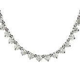 14K White Gold Diamond Necklace