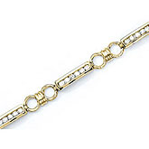 14K Yellow Gold Diamond Bracelet