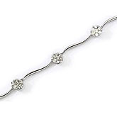 14K White Gold Diamond Bracelet