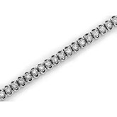 14K White Gold Diamond Bracelet