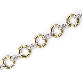 14K Yellow Gold Diamond Bracelet