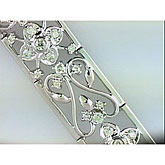 14K White Gold Diamond Bracelet