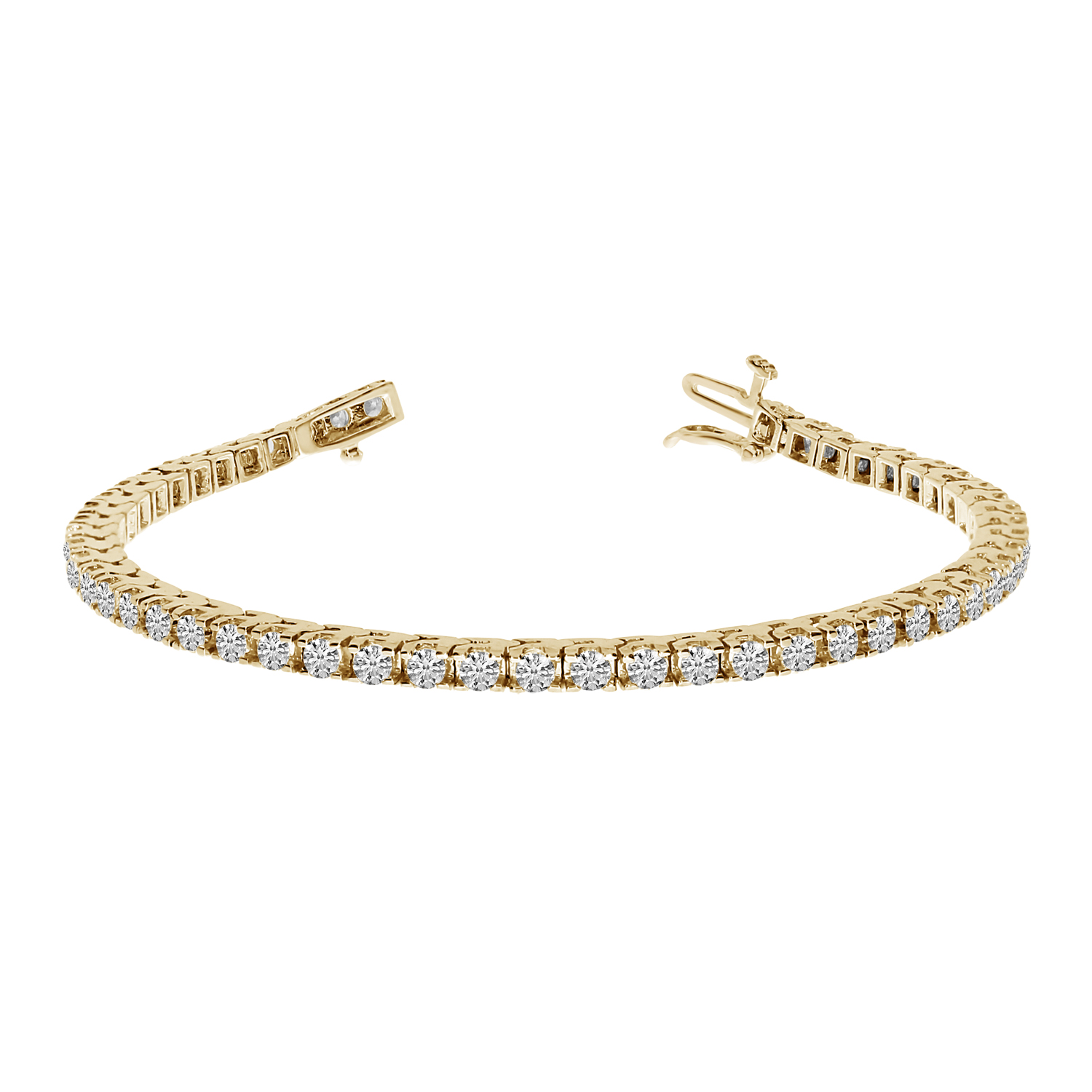 14K Yellow Gold Diamond Bracelet