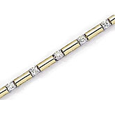 14K Yellow Gold Diamond Bracelet